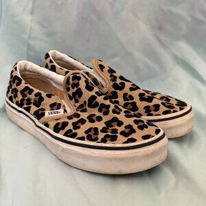 Girls Leopard / Cheetah Slipon Vans